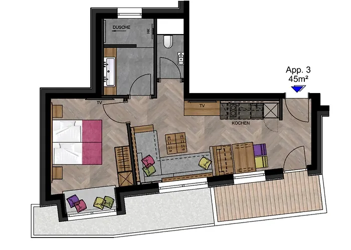 Apartment Rainer - Mittendrin Soll