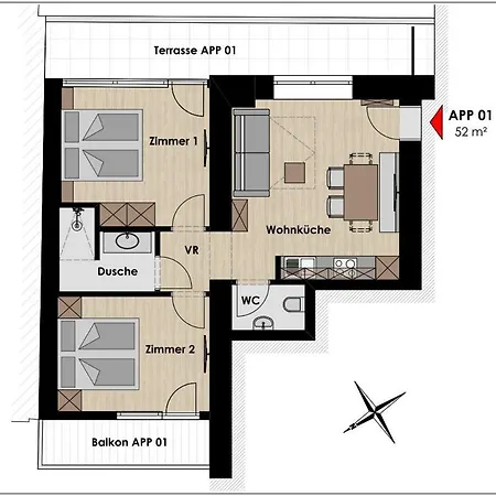 Rainer - Mittendrin Apartman *